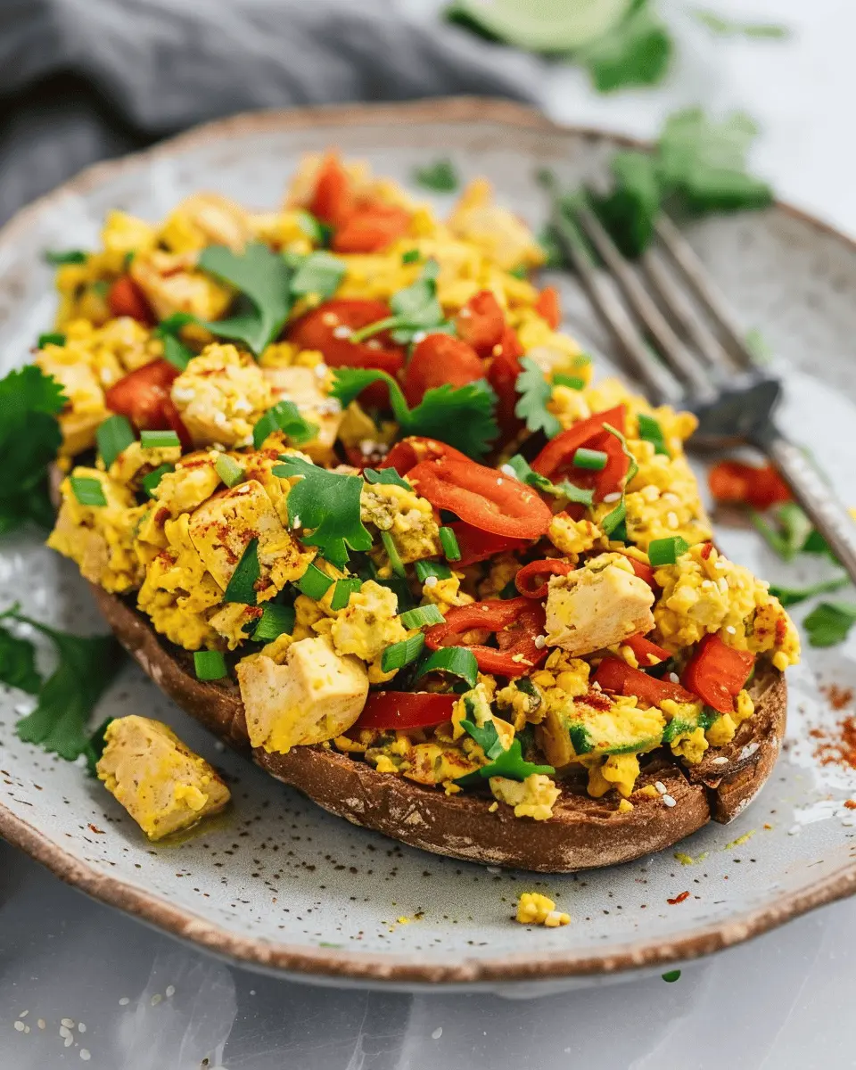 Spicy tofu scramble: The best hearty breakfast twist