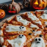 Spooky Ghost Halloween Pizza Recipe