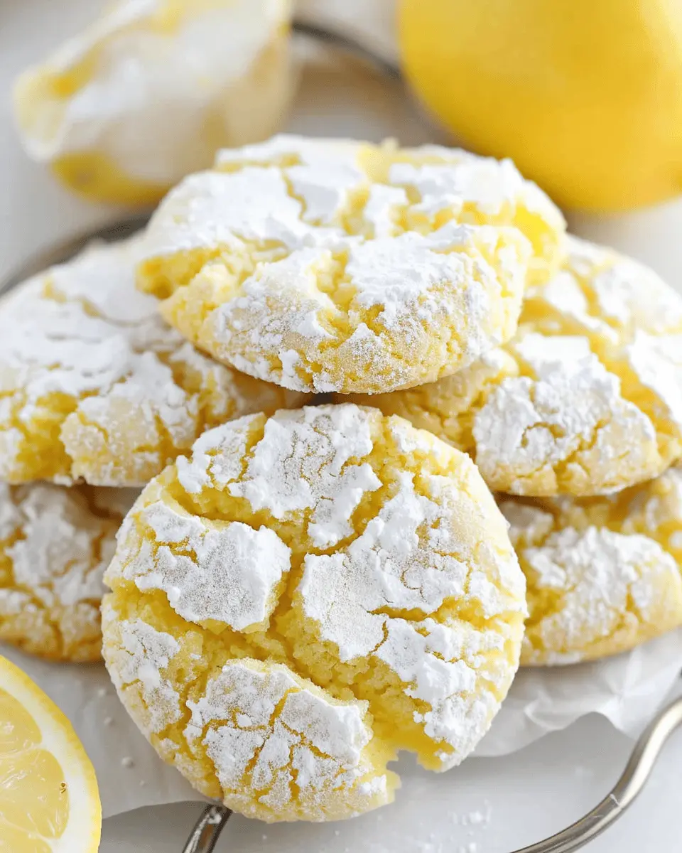 Lemon Crinkle Cookies: Easy, Bright Treat for Any Occasion