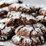 Ultimate Chocolate Crinkle Cookies : Super Easy