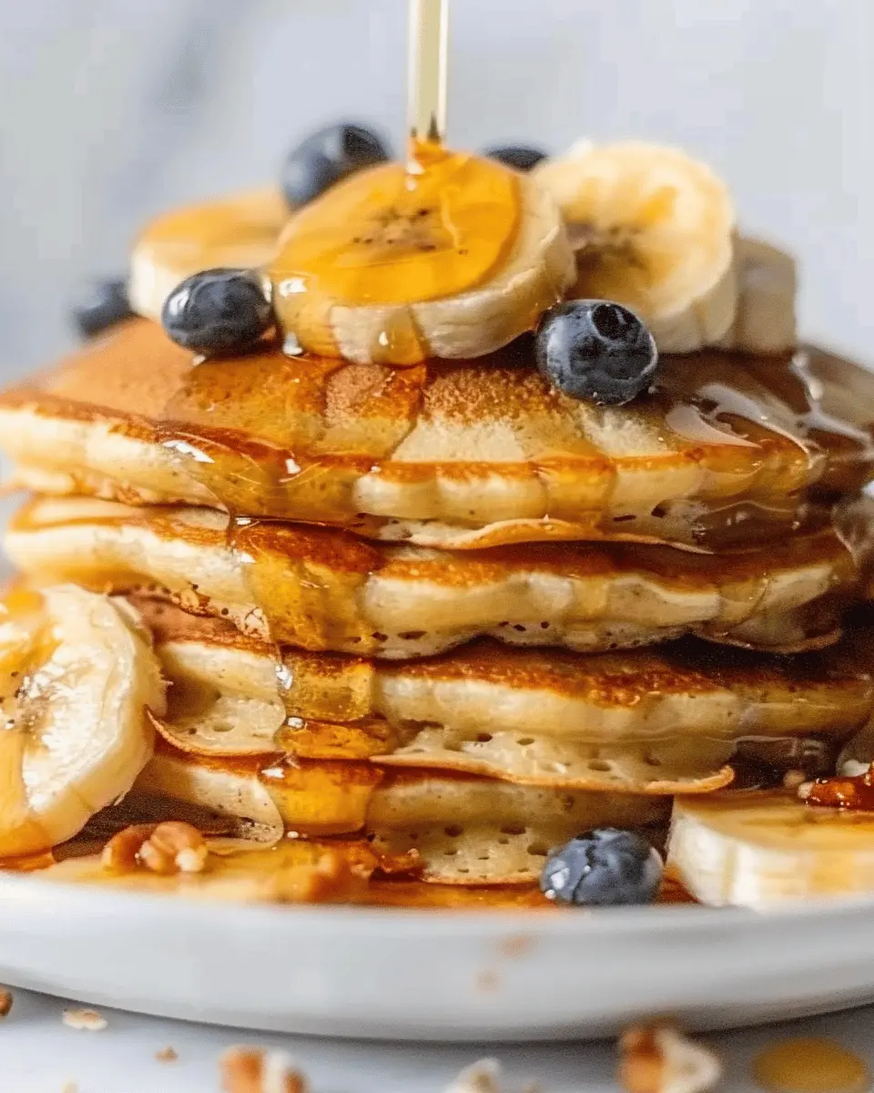 Easy Banana Pancakes for Two: Fluffy Fun to Share with Turkey Bacon