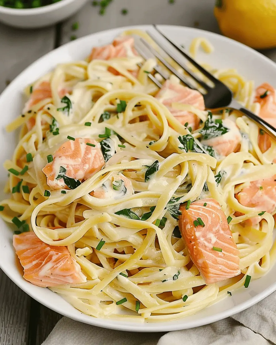 Creamy Salmon Pasta with Turkey Bacon: A Comforting Delight