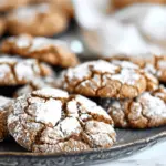 Soft and Spiced Gingerbread Crinkle Cookies