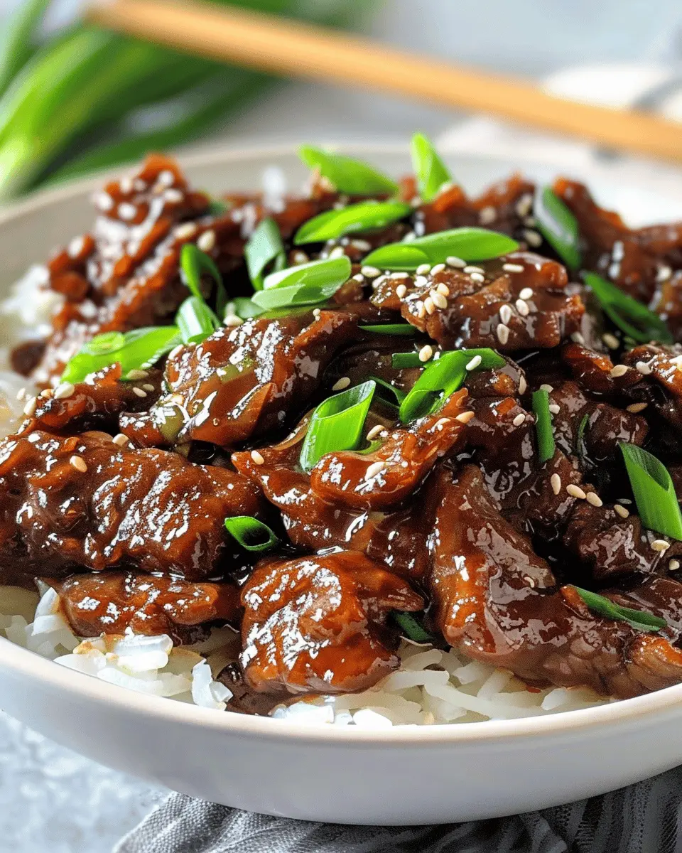 30-Minute Mongolian Beef: Easy, Flavor-Packed Weeknight Delight