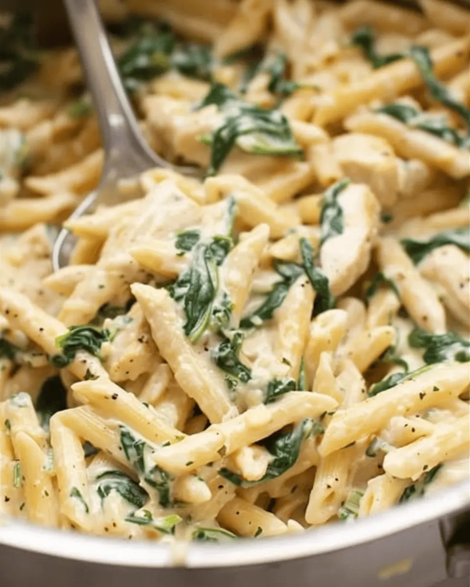 30 Minute Creamy Chicken Spinach Pasta: A Quick Indulgent Delight