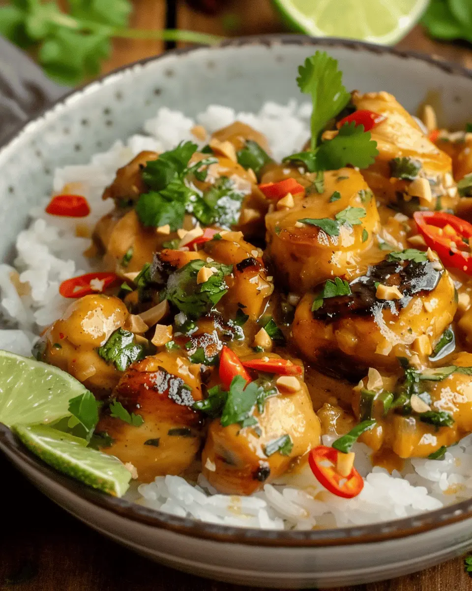 Thai Peanut Chicken: Easy Recipe for a Flavorful Homemade Meal
