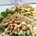 Smash Chicken Caesar Tacos
