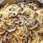 Mushroom and Garlic Spaghetti Dinner
