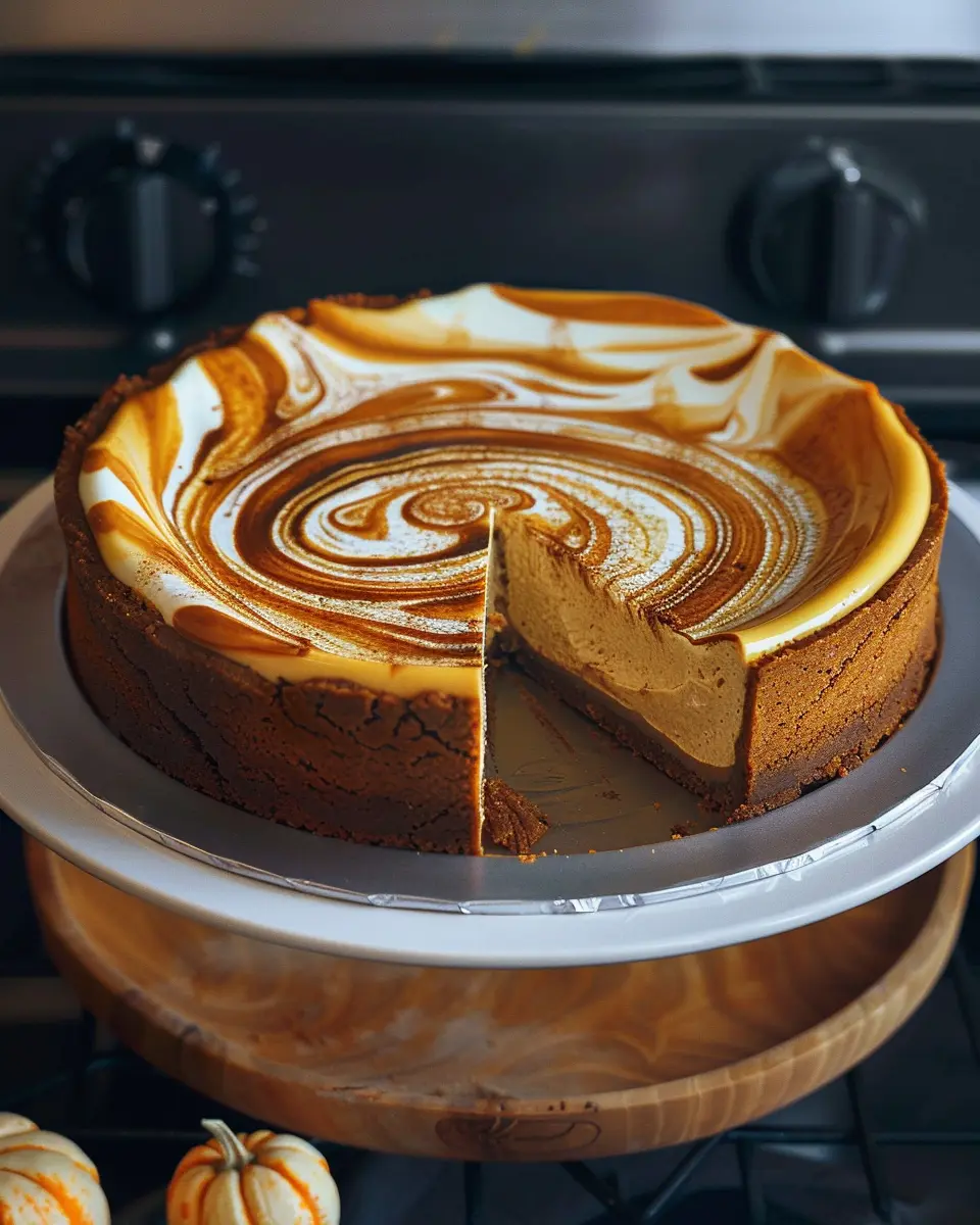 Pumpkin Swirl Gingersnap Cheesecake: The Indulgent Fall Treat