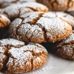 Soft and Spiced Gingerbread Crinkle Cookies