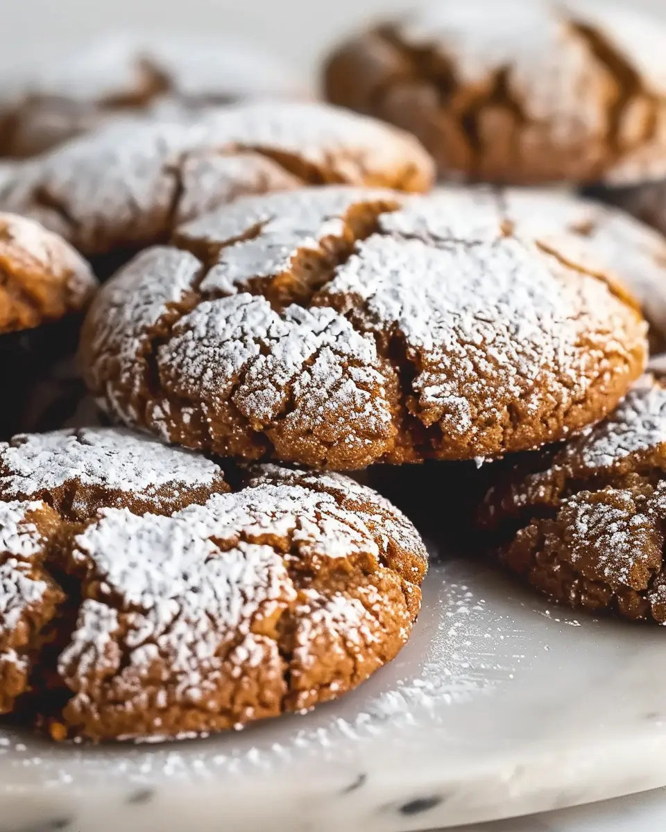 Soft and Spiced Gingerbread Crinkle Cookies: The Best Holiday Treat