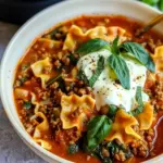 One Pot Lasagna Soup