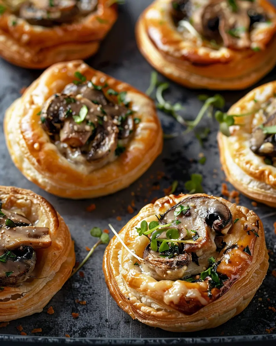 Creamy mushroom vol-au-vents: Indulgent bites for any occasion