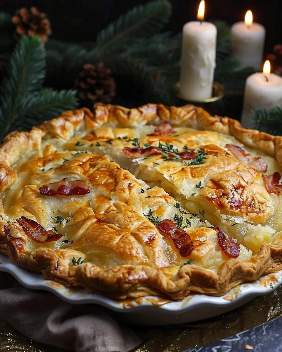 Potato Bacon Pie: A Delicious Twist with Turkey Bacon and Chicken Ham