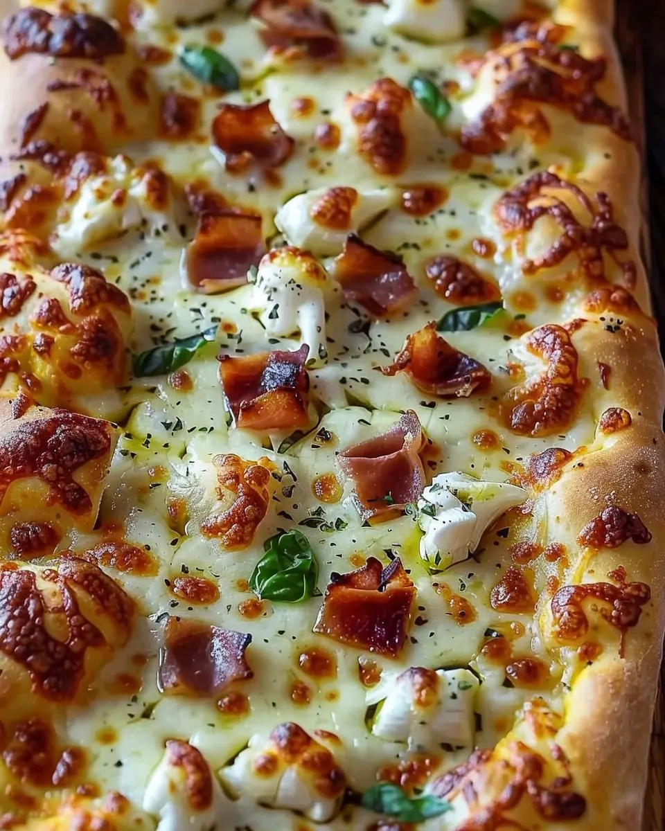 Cemetery Flatbread Pizza: Easy Recipe with Turkey Bacon and Chicken Ham