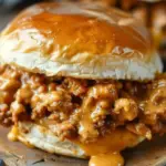 Cajun Chicken Sloppy Joes with Creamy Cheese Sauce
