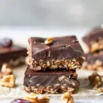 3-Ingredient Chocolate Date Nut Bars