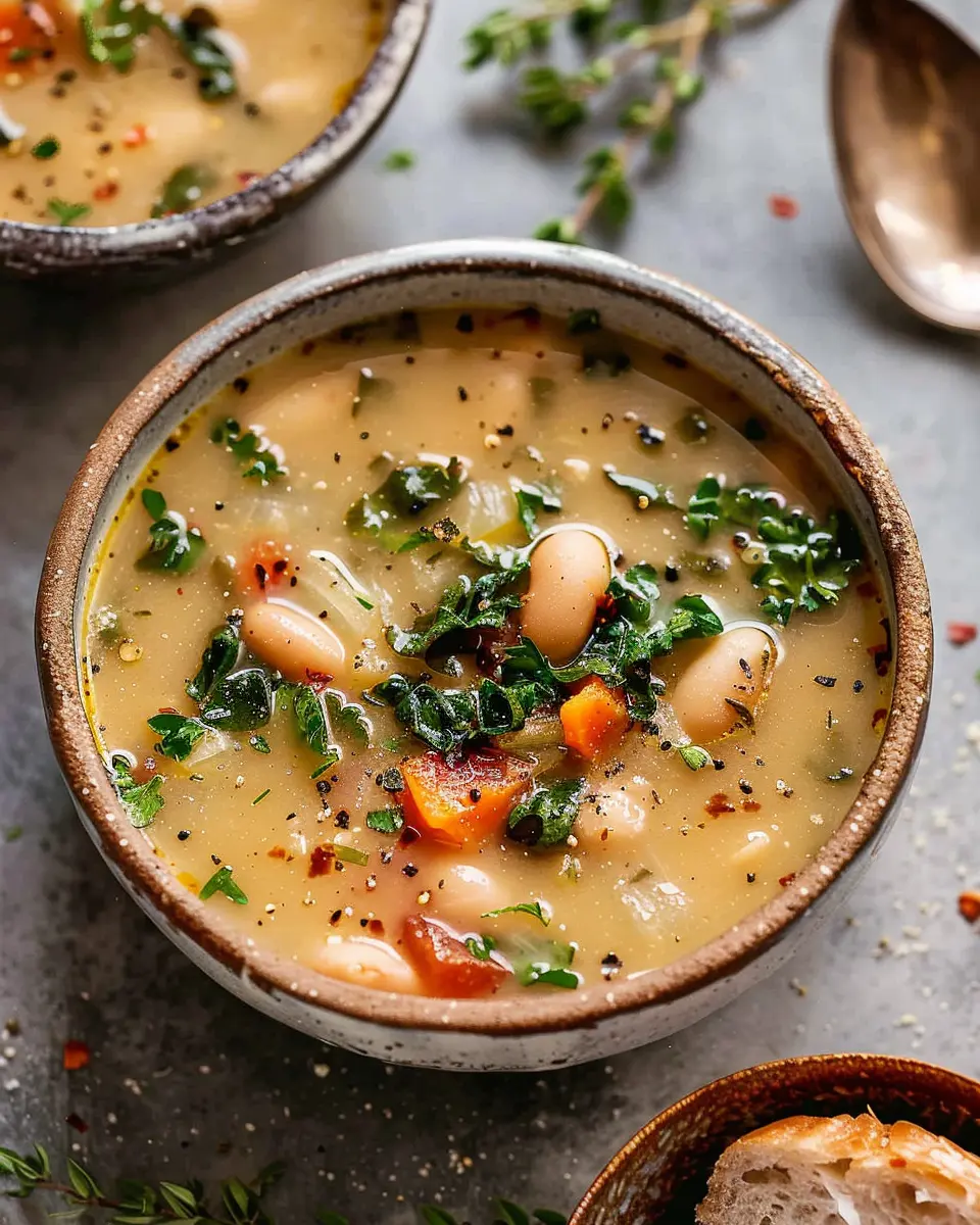 Hearty Tuscan White Bean Soup: Easy Comfort with Turkey Bacon