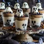 Ghosts in the Graveyard Halloween Dessert Shooters