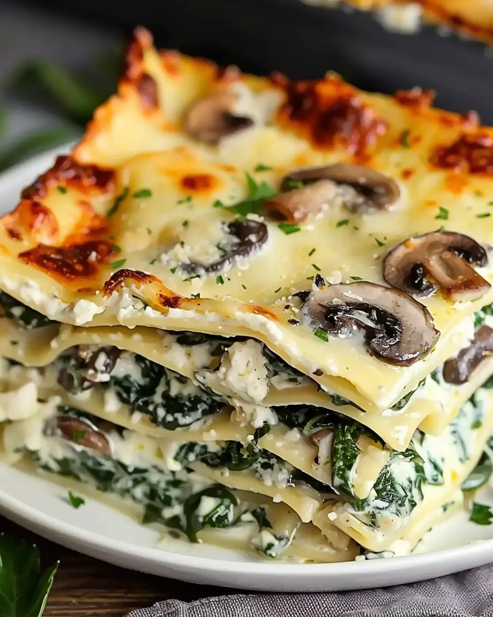 Creamy Spinach Mushroom Lasagna: An Indulgent Comfort Food Recipe