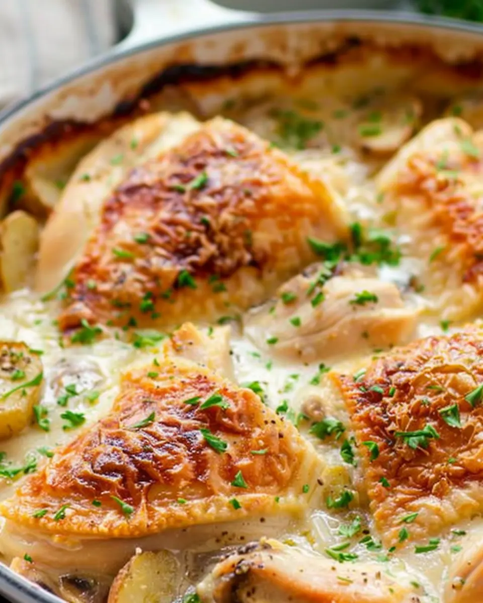 French Chicken Casserole: Easy Comfort Food with Turkey Bacon