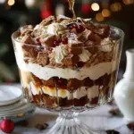 Holiday Gingerbread Trifle with Bourbon Cream