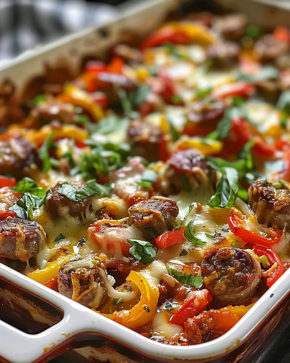 Italian Sausage &amp; Pepper Casserole: A Delightful Family Feast