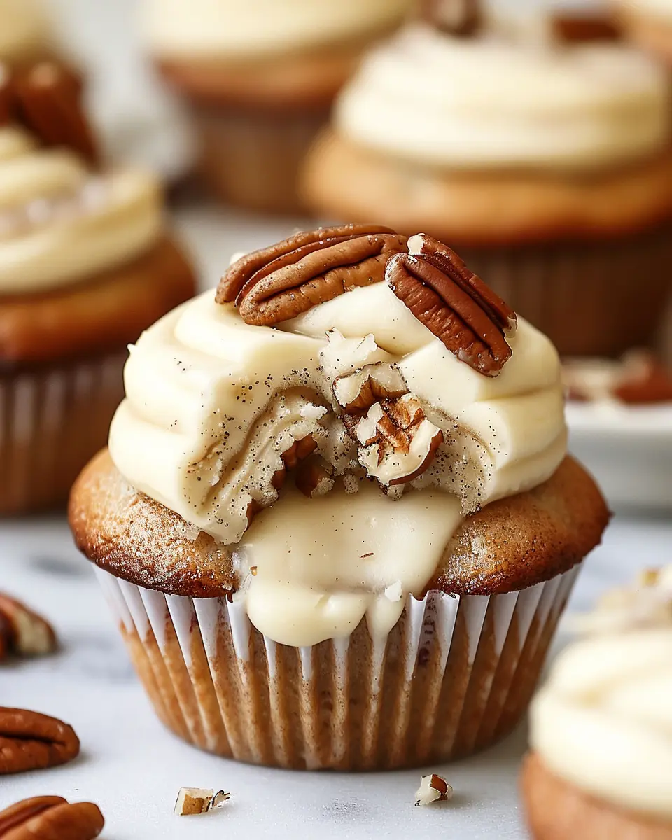 Irresistible Banana Cinnamon Pecan Cupcakes for Sweet Moments