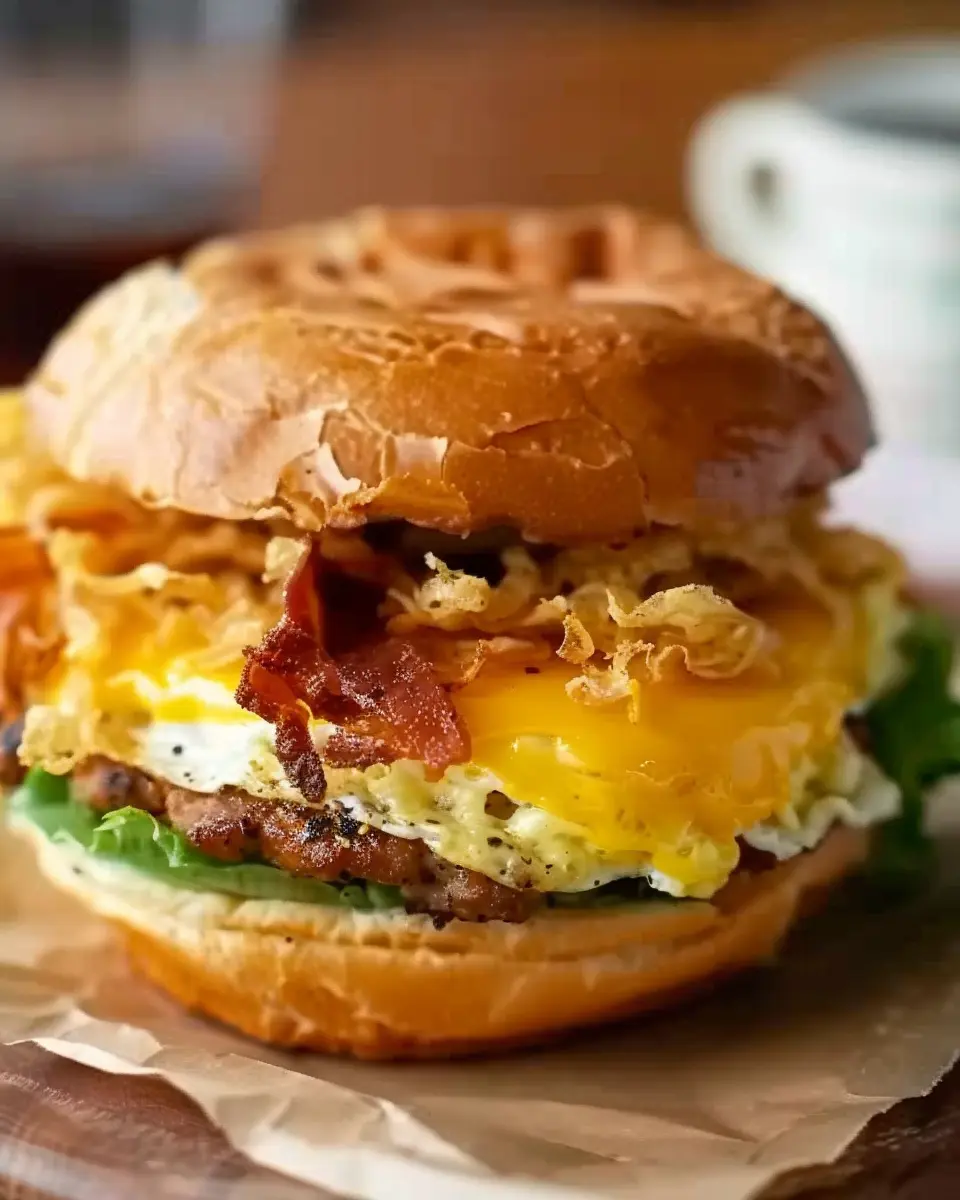Fairfax Breakfast Sandwich: Easy Recipe with Turkey Bacon and Chicken Ham