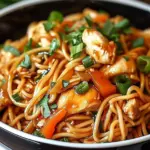 Tasty Crockpot Chicken Lo Mein