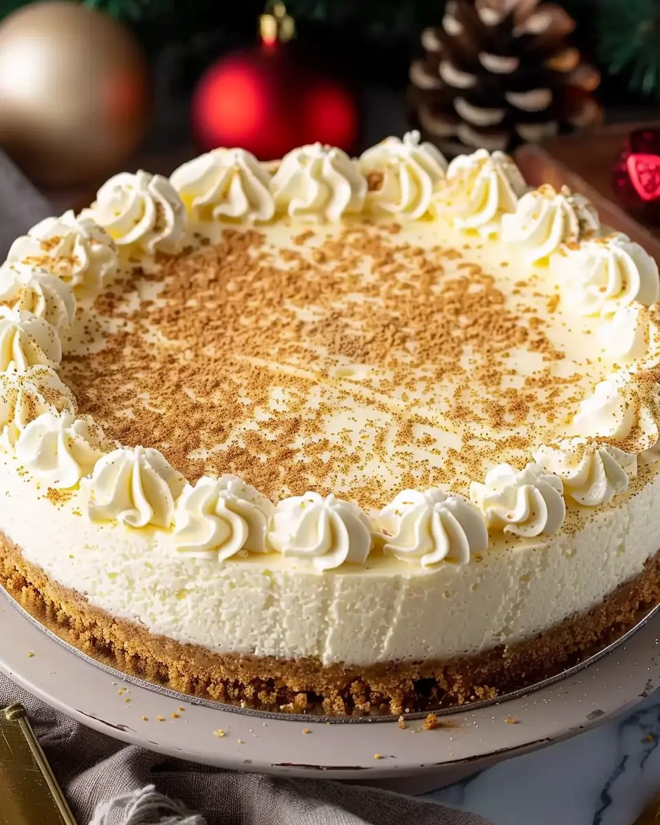 Traditional Eggnog Cheesecake: A Delightfully Indulgent Twist