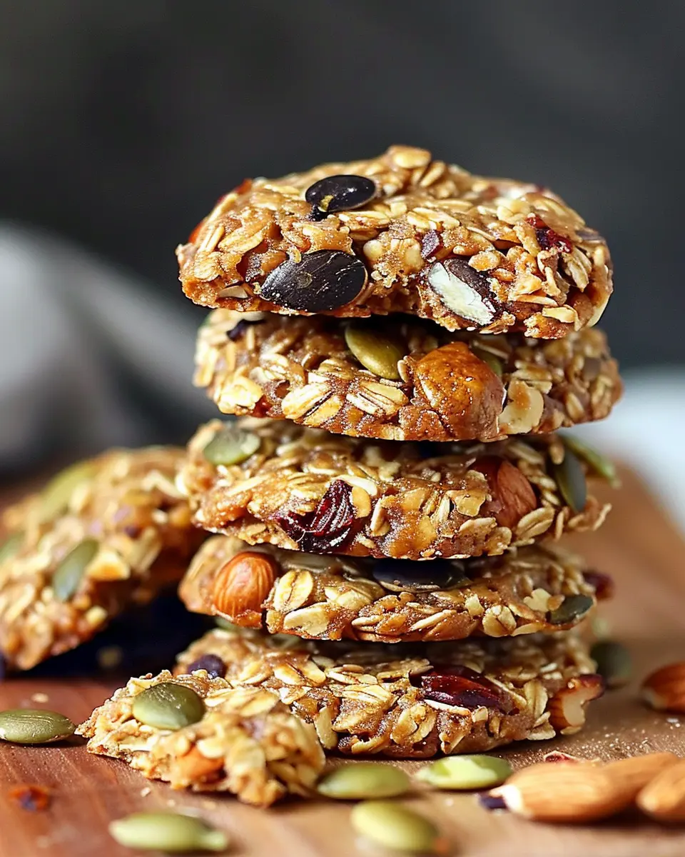 Healthy Nut &amp; Seed Energy Cookies for Guilt-Free Snacking