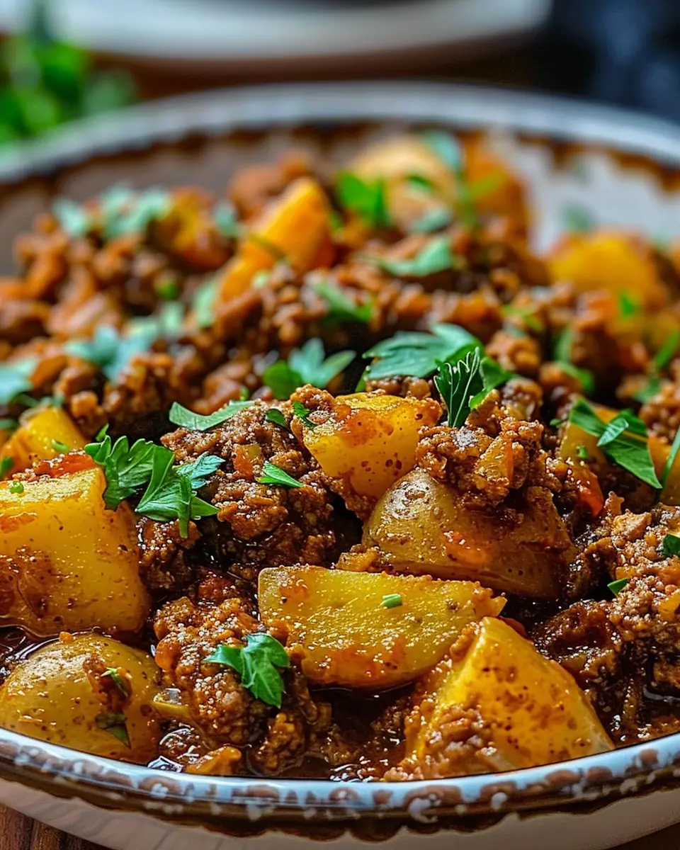 Aloo Keema Ground Meat with Potatoes: Easy Comfort Food Delight