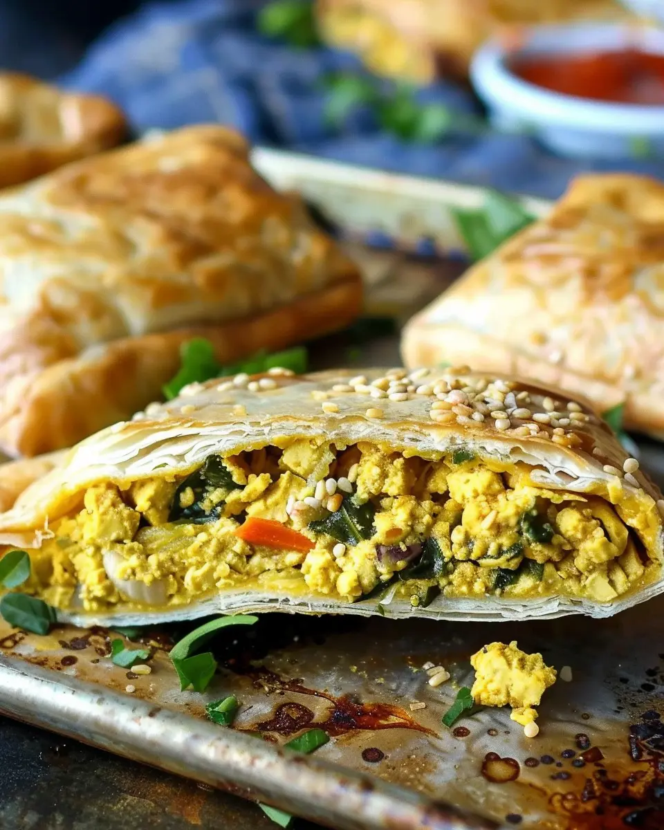 Vegan Tofu Scramble Breakfast Pockets: Easy &amp; Deliciously Nutritious