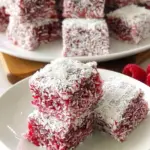 Raspberry Lamingtons