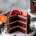 Dark Chocolate Blood Orange Cake