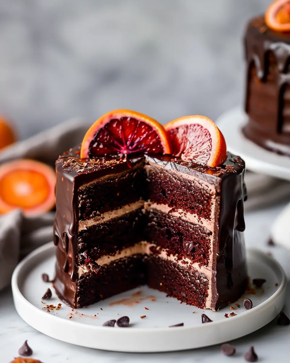 Dark Chocolate Blood Orange Cake: An Indulgent Homemade Delight