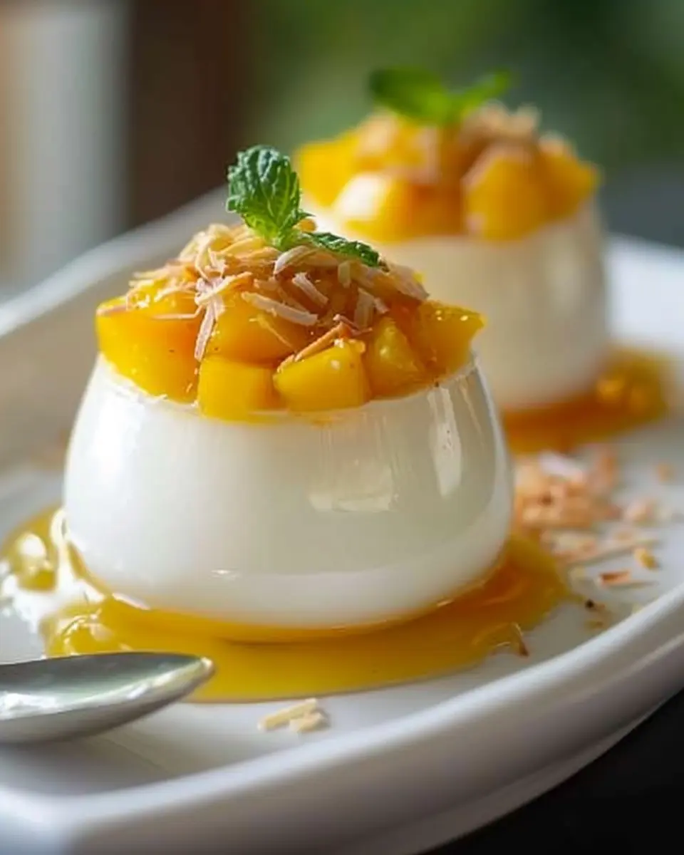 The Best Mango Coconut Panna Cotta for a Tropical Dinner Delight