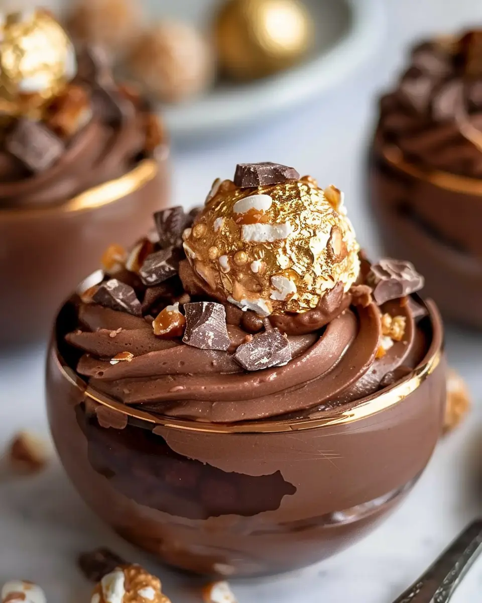 Ferrero Rocher Chocolate Mousse: Indulgent Dessert Bowls Recipe