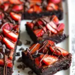 Chocolate-Covered Strawberry Brownies