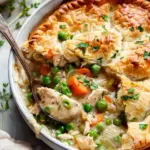 Crustless Chicken Pot Pie