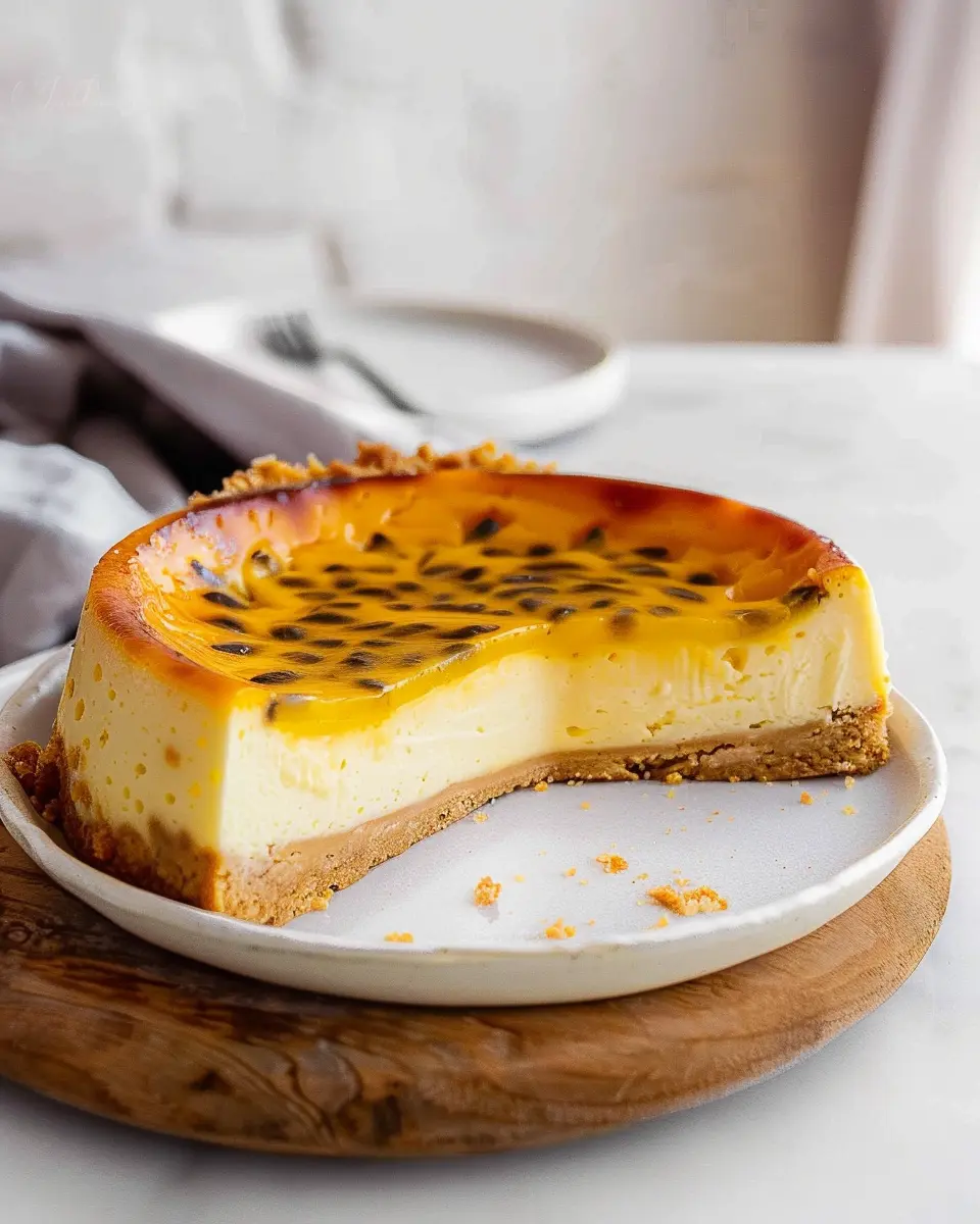 Passionfruit Cheesecake: Indulgent Swirl Filling Delight
