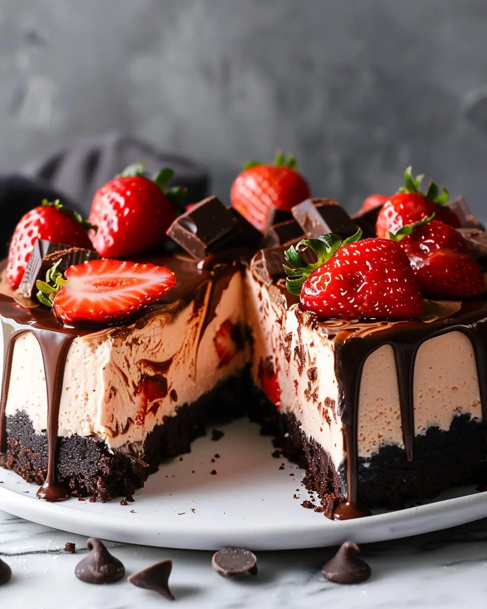 Chocolate Covered Strawberry Cheesecake Recipe: Indulgent Delight to Make at Home