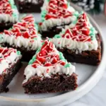 Frosted Christmas Brownies