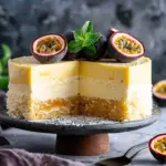 Passion Fruit Mousse Cake (Vegan)