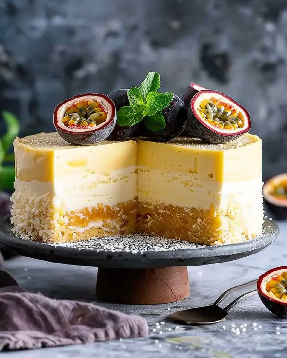 Passion Fruit Mousse Cake: A Delightfully Creamy Vegan Treat