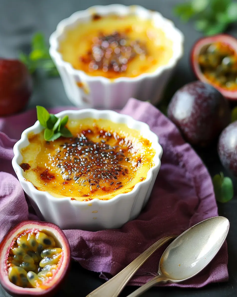 Passion Fruit Créme Brûlée: A Luxuriously Easy Indulgence